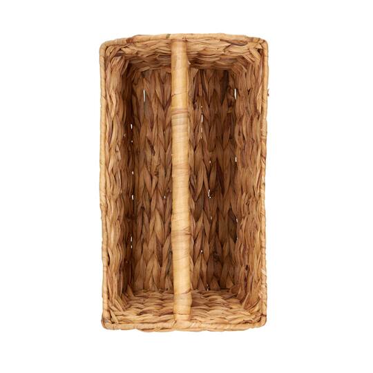 Household Essentials 17.5" Hyacinth Rectangular Woven Magazine Rack